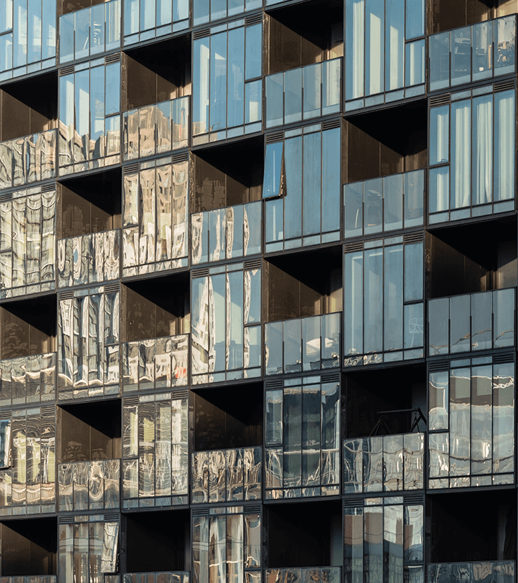 Close up of 629 King St Building