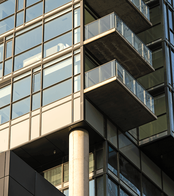 close up of The Bond Building