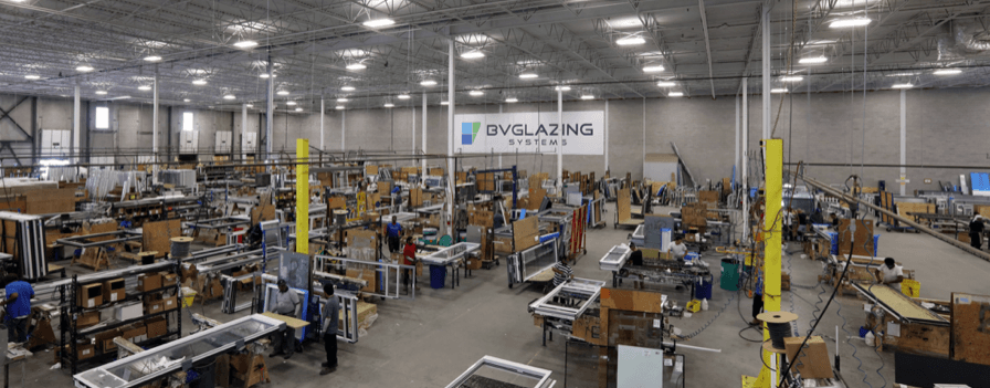 Inside the BVGlazing Warehouse
