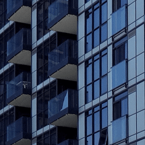 close up of Discovery & Discovery II building